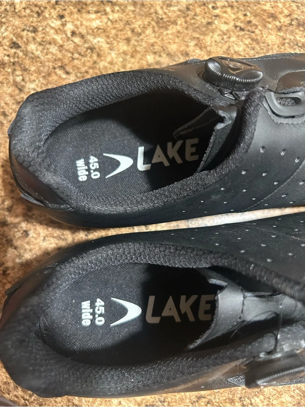 Lake MX176 Black Mountain Bike Shoes W/  BOA L6  Dial Size 11  (45 EUR)Wide NWOB